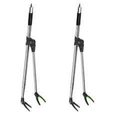 MAXMEGADYNE 淡水釣竿架 2入, 銀色 + 黑色