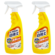Dr.White 白博士 浴廁PLUS清潔劑 強效除垢 除菌消臭, 600g, 2瓶