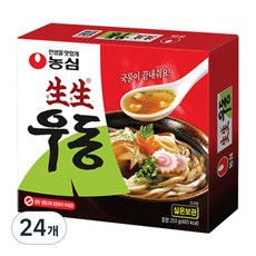 생생우동면 봉지, 253g, 24개