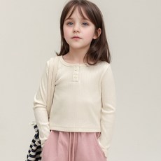 CONTIKIDS 女童馬卡龍短版羅紋T恤