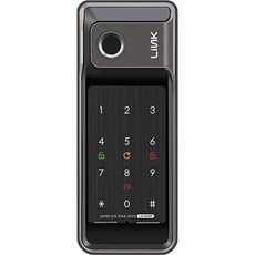 韓國 Link 指紋辨識鋁框門用輔助鎖 無把手門鎖, LS-500F, 顧客自行安裝