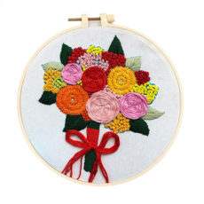 타이탄 DIY 십자수 키트 + 20cm 링 세트, 영원한즐거움, 1세트