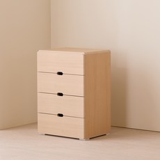 제이디퍼니처 로미 서랍장, 메이플, 4단