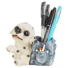 루네타 강아지 펜꽂이, 화이트, 1개