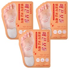 TONYMOLY Wonder光滑柔軟足跟保濕貼, 2入, 3個