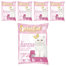 Aatas Cat 加冕貓 KRISP KLUMP 紙貓砂, 99%無粉塵 抑制氣味, 7L, 櫻花香, 5包