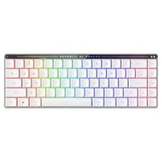 ASUS 華碩 REPUBLIC OF GAMERS Falchion RX 矮軸 65% 無線電競鍵盤 原廠保固, 白色, 紅軸, 1個