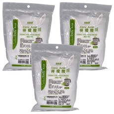 室翲香 檸檬酸 食品級 清潔專用 中和鹼性汙垢 除霧光亮, 3包, 400g