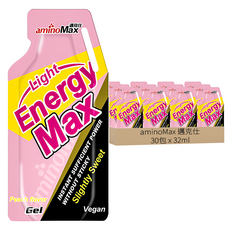 aminoMax 邁克仕 EnergyMax Light能量包 水蜜桃口味, 32ml, 30包