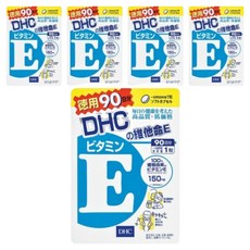 DHC 台灣公司貨 維他命E 90日份, 90顆, 30.6g, 5包, 340mg
