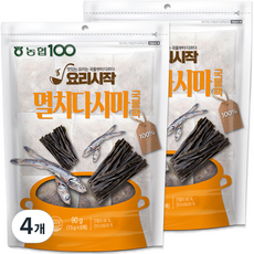 농협100 멸치다시마 국물팩, 15g, 4개
