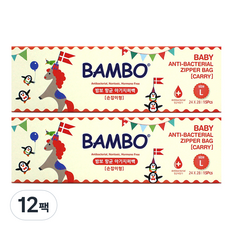 Bambo Nature 伴寶樂 孩童夾鏈袋, 12盒