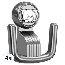은희마법 실용적인 무타공 욕실화 흡착 거치대 12.2 x 14 cm, 그레이, 4개