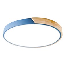 Honey Comb 北歐馬卡龍LED 54W 遙控調光臥室吸頂燈 簡約現代風格 50 x 5cm, 藍色