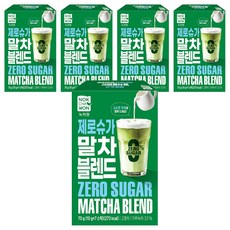 NOKCHAWON 綠茶園 零糖抹茶混合, 5個, 10g, 7入