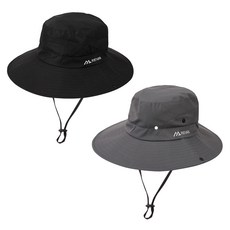 REIVAN 男女通用網眼登山帽 2件組, 黑色 + 灰色