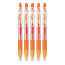 PILOT 百樂 Juice LJU-10UF 鋼珠筆 0.38 超極細 橘色, 5支