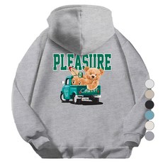 ILLUSO 男女通用Pleasure柔軟特厚棉質連帽T恤