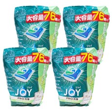 JOY W 洗碗機專用清潔凝膠球 大容量76個, 1.022kg, 4袋
