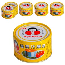 東和食品 HowMaMa 蕃茄汁鯖魚罐頭 平二號 黃罐, 230g, 6罐