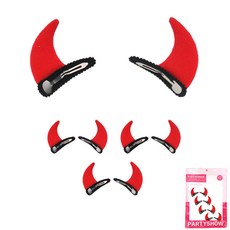 PARTYSHOW 萬聖節派對髮夾組, 4組, 混色