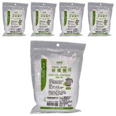 室翲香 檸檬酸 食品級 清潔專用 中和鹼性汙垢 除霧光亮, 5包, 400g