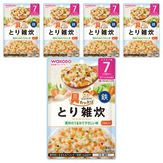 WAKODO 和光堂 雞肉粥, 7個月以上寶寶適用, 80g, 5包