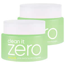 BANILA CO 芭妮蘭 台灣公司貨 ZERO零感肌瞬淨卸妝霜 茶樹控油, 100ml, 2罐