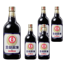 金蘭 醬油, 台灣經典醬品, 記憶中的老味道, 1L, 5瓶