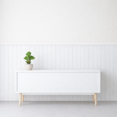접착식 PS 루바템바보드 셀프 인테리어 벽면 리폼 패널 40 x 100 cm, 1개, TRA-421 화이트