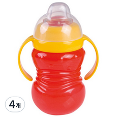 Canpol babies 矽膠吸嘴杯, 紅色, 4個