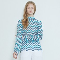 라이 지그재그 블라우스 탑