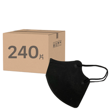 咪咪購物 9D超立體口罩 (80片/盒) 小臉立體口罩 透氣不脫妝 魚型蝶型口罩 成人口罩, 黑色, 3盒