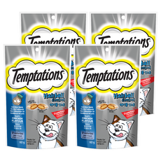 템테이션 고양이 헤어볼 컨트롤 스낵, 닭고기맛, 60g, 4개