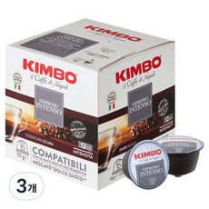 KIMBO 金寶 Dolce Gusto 相容膠囊咖啡 Intenso, 7g, 16入, 3個