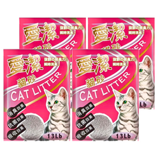 愛潔 貓砂 大球砂 粉袋, 6kg, 4包