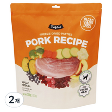 트러스티푸드 전연령 강아지 동결건조 포크 사료 패티, 150g, 2개