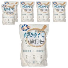 輕時代 小蘇打粉 清潔去污 消除異味, 1.2kg, 6包