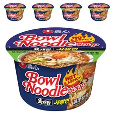 NONGSHIM 農心 碗麵 辣牛肉湯口味 100g, 5入
