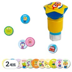 뽀로로 스티커 도장놀이 + 스티커 50p 세트, 랜덤 발송, 2세트
