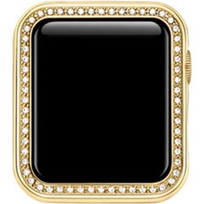 4YOU 智慧手錶水晶全包覆保護殼 44mm, 金色