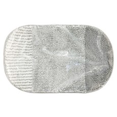 Sina&Somo Soft Oval系列 橢圓形超細纖維腳踏墊, 灰色