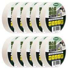 스코라 페인팅 거친 표면 마스킹 테이프 화이트 20mm x 20m, 10개