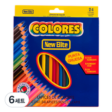 코히모 슬림 드로잉 색연필 케이스 세트 3W127, 6세트, 24색