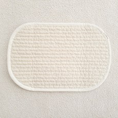 my little daisy 100支孩童絎縫雙面枕頭墊, 米色