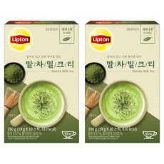 Lipton 立頓 奶茶沖泡粉隨身包 抹茶歐蕾, 19g, 10條, 2盒