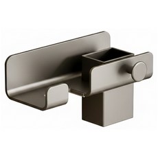 葉子小舖 太空鋁吹風機置物架 免打孔多功能收納架, 灰色, 1個