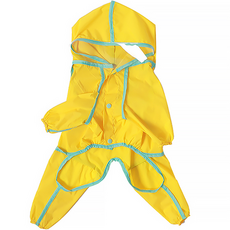 파스텔펫 반려동물 라인 포켓 올인원 우비, 옐로우, 1개