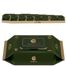 enblanc Safe Khaki 嬰兒用濕紙巾 掀蓋式, 32張, 10包