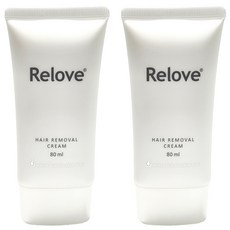 Relove 瞬淨Ku溜零毛髮霜 80ml, 含北美金縷梅萃取, 海茴香萃取, 北法紅藻萃取, 2條